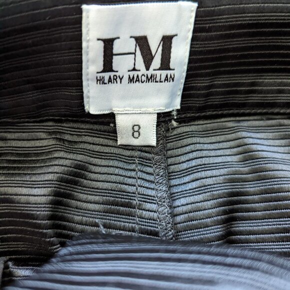 Hilary MacMillan Black High Rise Flare Designer Pants - Picture 4 of 15